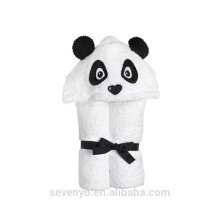 100% bamboo Panda baby hooded towel baby bath towel